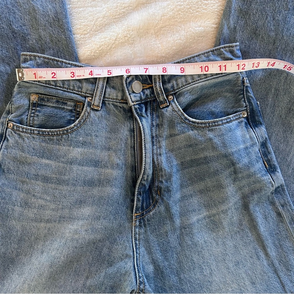 WeWoreWhat High Rise Wide Leg Jeans Light Wash size 25 - Picture 9 of 16